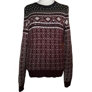 Abercrombie & Fitch Fair Isle Bling Chest Wool Blend Sweater Size Small